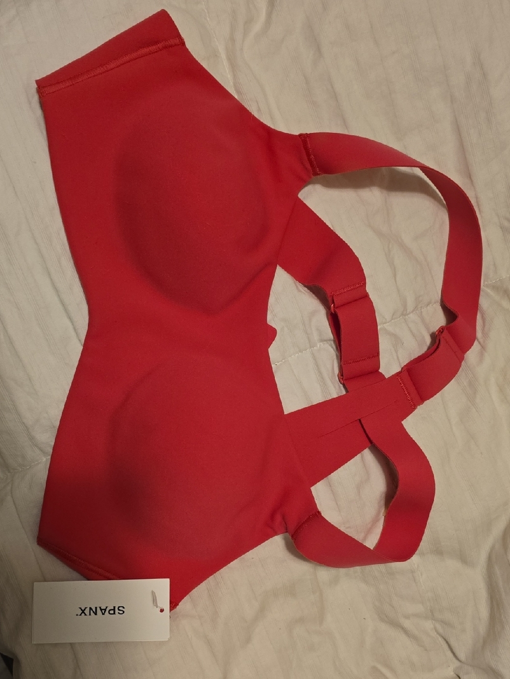 SPANX Bright Pink Cross-Back Sports Bra